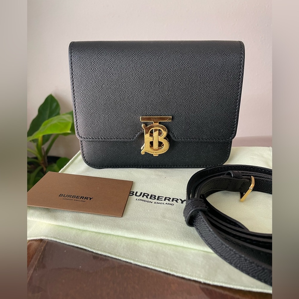 BURBERRY Black Mini TB Crossbody Bag 1,390$